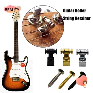 BEAUTY 3 Colors Roller String Trees Stringed Instruments Tree Guide Strings Retainer Accessories Mounting Guitars 1.3cm High Quality Electric Guitar Parts/Multicolor