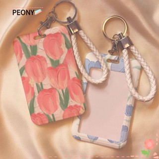 Peonypavilion กระเป๋าใส่บัตรเครดิต พลาสติก น่ารัก สําหรับนักเรียนผู้ชาย ผู้หญิง