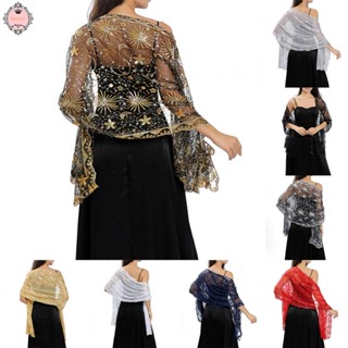 Women Shawl Evening Fashion Female Formal Ladies Party Prom Sequin Glitter