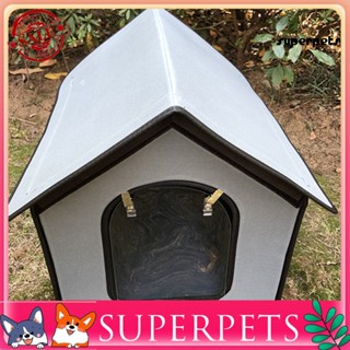 Superpets บ้านสัตว์เลี้ยง กันน้ํา พับได้ สําหรับสุนัข แมว