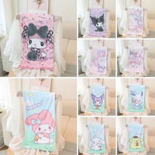 SANRIO Yyds ผ้าขนหนูนุ่ม ลายการ์ตูน Kuromi Melody Cinnamoroll Pochacco Purin น่ารัก ขนาด 75x35 ซม. สําหรับเด็กผู้หญิง