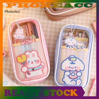 Phoneacc กระเป๋าดินสอ PVC ลายการ์ตูนน่ารัก สําหรับใส่เครื่องเขียน