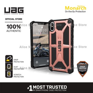 Uag เคสโทรศัพท์มือถือ สีโรสโกลด์ กันกระแทก สําหรับ iPhone XS MAX X XS XR