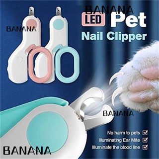 Banana1 กรรไกรตัดเล็บ มีไฟ LED แบบพกพา ป้องกันเลือด