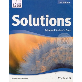 (Arnplern) : หนังสือ Solutions 2nd ED Advanced : Students Book (P)