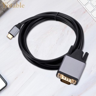 [Yotable.th] อะแดปเตอร์ Type-C เป็น VGA หน้าจอ HD 10Gbps สําหรับโปรเจคเตอร์ MacBook