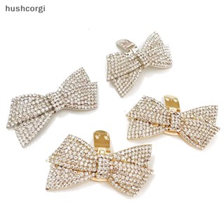 [hushcorgi] ใหม่ พร้อมส่ง คลิปหัวเข็มขัด ประดับโบว์ พลอยเทียม ถอดออกได้ แฟชั่น สําหรับตกแต่งรองเท้าส้นสูง งานแต่งงาน เจ้าสาว DIY 1 ชิ้น