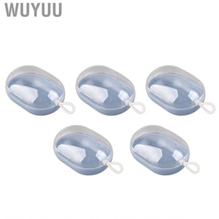 Wuyuu Makeup Sponge Carrying Case Dustproof Transparent Lid Blender Holder Portable Blue for Beads Party