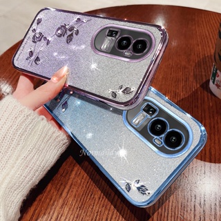 ใหม่ เคสโทรศัพท์มือถือ กันกระแทก ลายดอกกุหลาบไล่โทนสี แฟชั่น สําหรับ OPPO Reno10 Pro Pro+ Plus Reno 8T 8Z 8 Pro A98 A78 NFC A17 A17K 4G 5G 2023