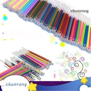 Chunrong ไส้ปากกาเจล 12 24 36 48 สี สําหรับวาดภาพระบายสี