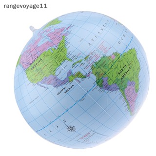 [Rangevoyage] ลูกบอลลูกโลกเป่าลม 38 ซม. ของเล่นเสริมการเรียนรู้ภูมิศาสตร์ สําหรับเด็ก