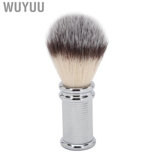 Wuyuu Men Shaving Brush Quick Dry Small Beard Soft Bristles Easy To Foam Professional Comfortable Grip for Salon