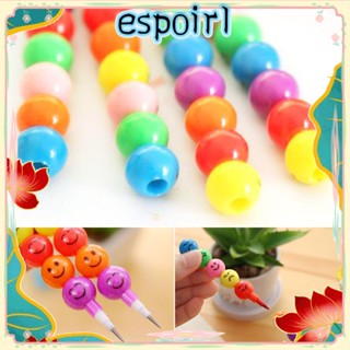 Espo ปากกาลูกลื่น ดินสอสี 7 ส่วน 2 แพ็ค สําหรับเด็ก 5 ชิ้น ต่อแพ็ค