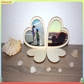 {Newcat} กรอบรูปคู่รัก รูปหัวใจ DIY ของขวัญวันวาเลนไทน์ สําหรับตกแต่งกรอบรูป 2 ชิ้น