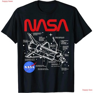  NASA Space Shuttle Schematic Layout T-Shirt เสื้อยืดพิมพ์ลาย  เหมาะสำหรับผู้ชายและผู้หญิง