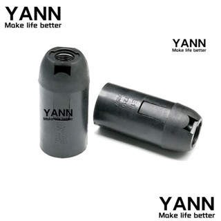 Yann1 ซ็อกเก็ตโคมไฟ E14 พลาสติก ทรงกลม ทนทาน สีดํา สีขาว 5 ชิ้น E14