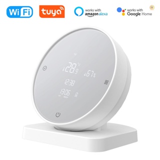 Tuya WIFI เครื่องตรวจจับอุณหภูมิและความชื้น แบบชาร์จ USB ในครัวเรือน สํานักงาน ห้องเด็ก ไฮโกรโมกราฟ จอแสดงผล LCD เครื่องวัดอุณหภูมิและความชื้น เครื่องวัดอุณหภูมิ ไฮโกรมิเตอร์