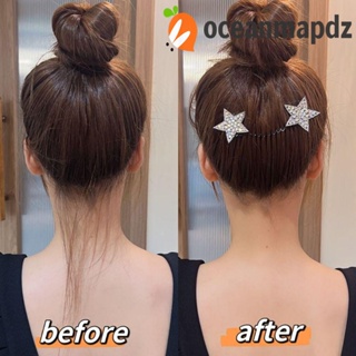 Oceanmapdz หวีจัดแต่งทรงผม รูปตัว U, โบว์ดาว ที่มองไม่เห็น ที่ใส่ผม พิเศษ, หวีคงที่ น่ารัก หวีเพชร เด็กผู้หญิง