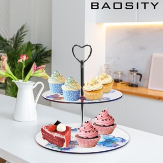 [Baosity] ชั้นวางเค้ก ขนมหวาน บุฟเฟ่ต์ 2 ชั้น