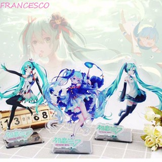 Francesco โมเดลฟิกเกอร์อะคริลิค รูปการ์ตูน Miku Hatsune น่ารัก สําหรับตกแต่ง