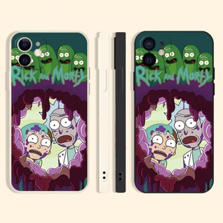 rick morty เคสไอโฟน12 pro 8พลัส iPhone 14 13 11 promax 7 8 plus se2020 cartoon phone case iPhone Xr Xs X max เคส นิ่ม