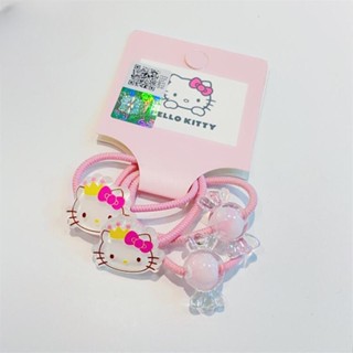 ยางมัดผม ลายการ์ตูน hello kitty pony 33KA074 เครื่องประดับแฟชั่น สําหรับเด็กผู้หญิง