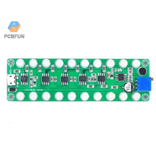 Pcbfun เครื่องขยายเสียงสเปกตรัม อะคูสติก มีไฟกระพริบ Led