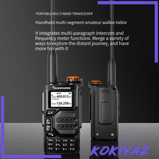 [Kokiya2] Uvk5 ลําโพงวิทยุสื่อสาร หน้าจอ LCD พร้อมไฟแบ็คไลท์ แบบพกพา 200 ช่องทาง