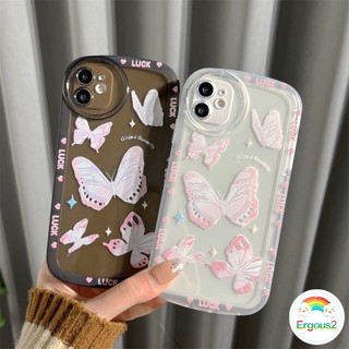 เคสโทรศัพท์มือถือ แบบใส ลายผีเสื้อ สีชมพู สําหรับ OPPO A17 A17K A57 A77 A16K A16 A15 A15s A3s A5s A78 A76 A96 A94 A93 A74 A54 A95 A52 A92 A5 A9 A53 A31 Reno 8T 8Z 7Z 7 6 6Z F9 F11 Pro เคส