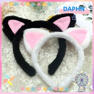 Daphs ที่คาดผมหูแมว ผ้ากํามะหยี่ขนนิ่ม สําหรับปาร์ตี้ฮาโลวีน คริสต์มาส