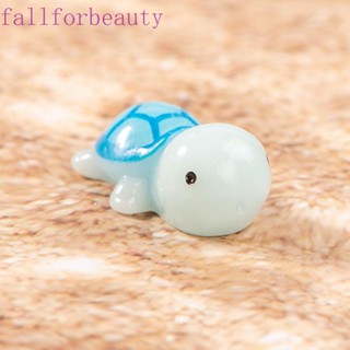 Fallforbeauty ตุ๊กตาเต่าเรซิ่น ขนาดเล็ก DIY สําหรับตกแต่งสวนบอนไซ กลางแจ้ง