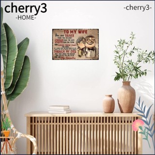 Cherry3 โปสเตอร์อลูมิเนียม โลหะ ทนทาน ลาย To My Wife You Are Braver Than You Believe 12 × 8 นิ้ว สไตล์วินเทจ สําหรับห้องนั่งเล่น