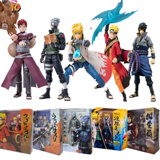 โมเดลฟิกเกอร์ Naruto SHF Kakashi Itachi Sasuke Uchiha Gaara Namikaze Minato ของเล่นสําหรับเด็ก