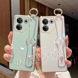 เคสป้องกันโทรศัพท์มือถือ แบบนิ่ม ลายไอซ์พิงค์ มีสายคล้อง สําหรับ Camon20Pro Tecno Camon 20 Pro Premier Spark Go 2023 10C 10 Pro POVA 4 4G 5G