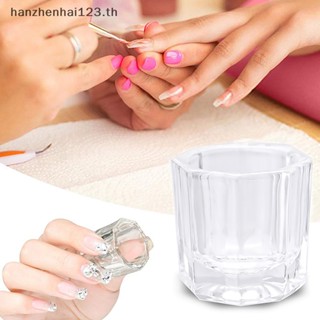 Hanhai ถ้วยแก้วคริสตัลใส สําหรับใส่ผงตกแต่งเล็บ DIY TH