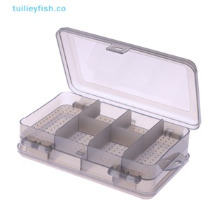 Tuilieyfish กล่องพลาสติกใส สองชั้น อเนกประสงค์ สําหรับเก็บเครื่องประดับ กิ๊บติดผม สร้อยคอ ต่างหู 1 ชิ้น