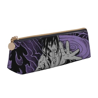 Uchiha Sasuke กระเป๋าดินสอหนัง แฟชั่น กระเป๋าเครื่องสําอาง ปากกา เครื่องเขียน สํานักงาน โรงเรียน ศิลปะ นักเรียน แต่งหน้า