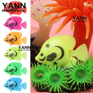 Yann1 ปลาปลอม ลอยน้ํา สไตล์สุ่ม สําหรับตกแต่งบ้าน ว่ายน้ํา 10 ชิ้น