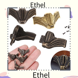 Ethel1 ตัวยึดมุมเฟอร์นิเจอร์ โลหะ DIY 4 ชิ้น