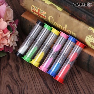 Ameesi นาฬิกาทรายจับเวลา 6 สี สําหรับตกแต่งบ้าน ห้องเรียน 6 ชิ้น