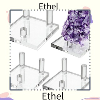 Ethel1 ชั้นวางเครื่องประดับ แร่แร่หิน อะคริลิคใส ขนาด 2.5*2.5*1.2 นิ้ว 4 ชิ้น