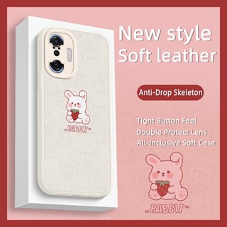 funny soft shell Phone Case For Xiaomi Redmi K40 Gaming Edition/POCO F3 GT simple leather Silica gel Dirt-resistant couple