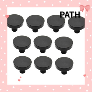 Path ลูกบิดประตูตู้เสื้อผ้า ทรงกลม สีดํา 1-1/5 นิ้ว 10 แพ็ค