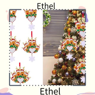 Ethel1 ริบบิ้นเรซิ่น รูปเกล็ดหิมะ สําหรับตกแต่งต้นคริสต์มาส