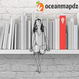 Oceanmapdz ฟิกเกอร์โลหะ แกะสลัก 2D แฮนด์เมด สําหรับตกแต่งบ้าน