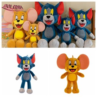 Bo ตุ๊กตาฟิกเกอร์ Tom and Jerry ผ้ากํามะหยี่ขนนิ่ม รูปการ์ตูนหนู แมว ตลก สําหรับตกแต่ง