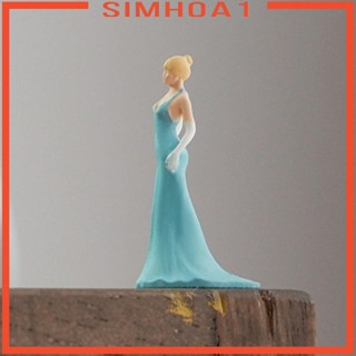 [Simhoa1] โมเดลฟิกเกอร์เรซิ่น รูปคนใส่ชุดราตรี 1:64 สําหรับภูมิทัศน์ขนาดเล็ก