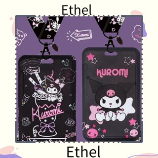 Ethel1 ที่ใส่บัตรเครดิต พวงกุญแจ ลายการ์ตูนเมโลดี้น่ารัก