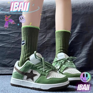 IBAII.  รองเท้าผ้าใบไม่หุ้มข้อ สไตล์เกาหลี นักเรียน ลำลอง เทรนด์เฉพาะ รองเท้าผ้าใบย้อนยุค