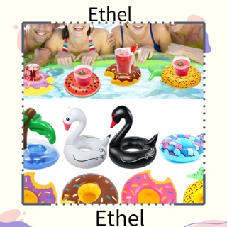 Ethel1 ที่รองแก้วเครื่องดื่ม แบบเป่าลม ของเล่นสระว่ายน้ํา สําหรับเด็ก 1 ชิ้น